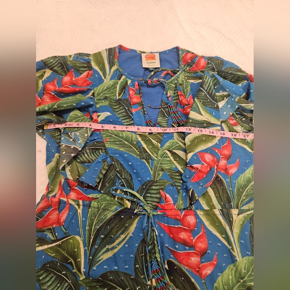 Farm Rio Dream Garden Floral Dress Size XS - Picture 11 of 14